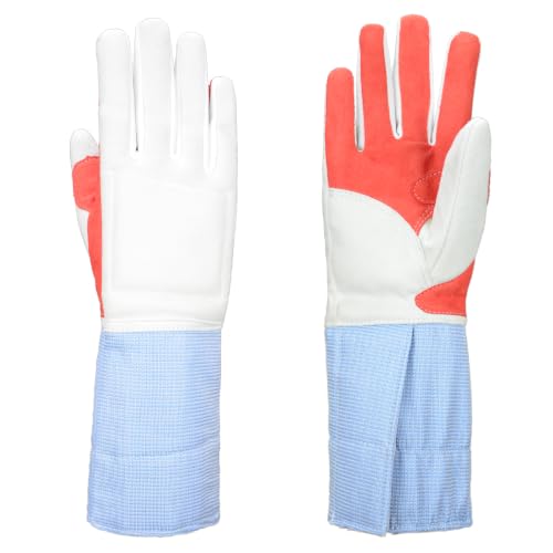 Leather Fencing Gloves for Sabre - Washable Lightweight Cuff - 6.5 Right