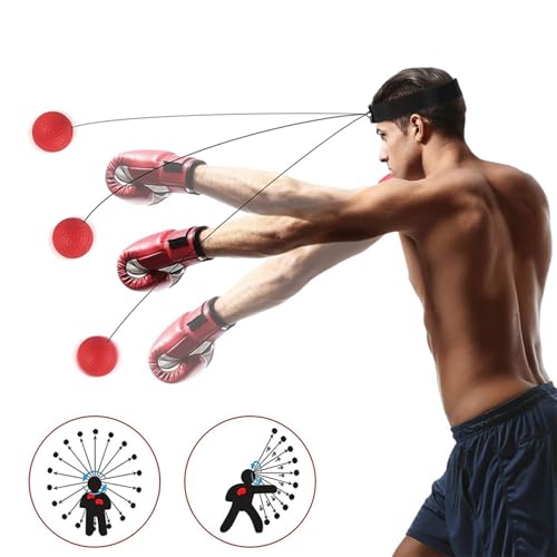 Boxing Reflex Ball Set - Improve Hand Eye Coordination & Speed
