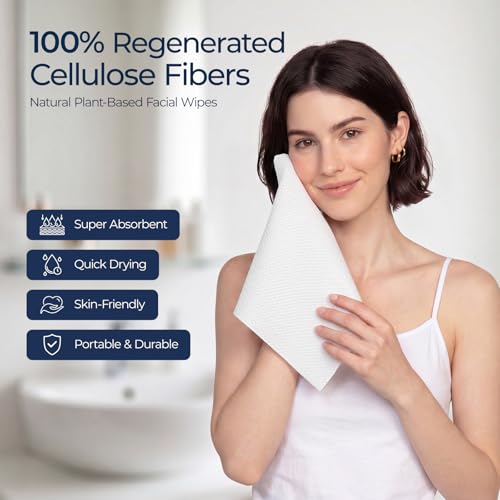 Compressed Disposable Face Towels - 10 Pack, 12" x 11", Quick-Drying