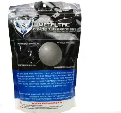 MetalTac Airsoft BBs - .20g Match Grade 6mm Pellets | 10,000 Rounds for Precision Shooting