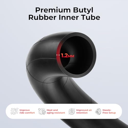 26" x 1.75/2.125 Bike Tube 2 Pack with Tire Levers - Butyl Rubber