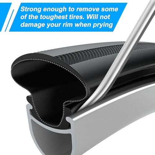 Stainless Steel Bicycle Tire Levers - 4 Pack Ergonomic Bike Repair Tool