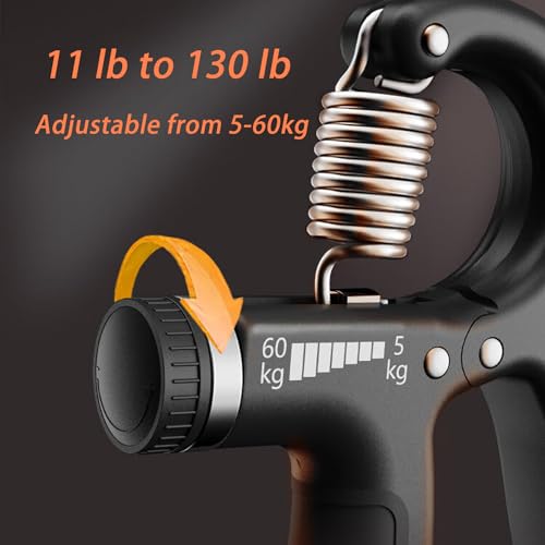 Adjustable Hand Grip Strengthener with Counter - Pink Grip