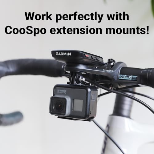 Bike Computer Mount Curved - Out Front Cycling Mount for Garmin, Wahoo, Bryton
