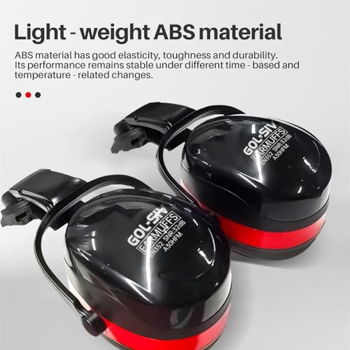 32dB Ear Muffs Hard Hats,Sound Proof Safety Ear Protection For Construction,Gun Range,Lawn Mowing