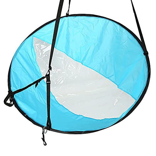 Foldable Kayak Sail with Clear Window & Storage Bag - Blue