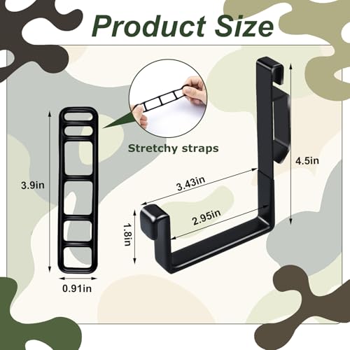 Heavy Duty Metal Molle Hooks 2-Pack for Tactical Gear & Hunting Accessories