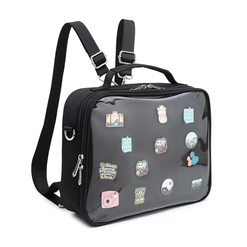 Cherry Sauce Ita Bag Backpack Satchel Black 30 - Crossbody & Messenger Style