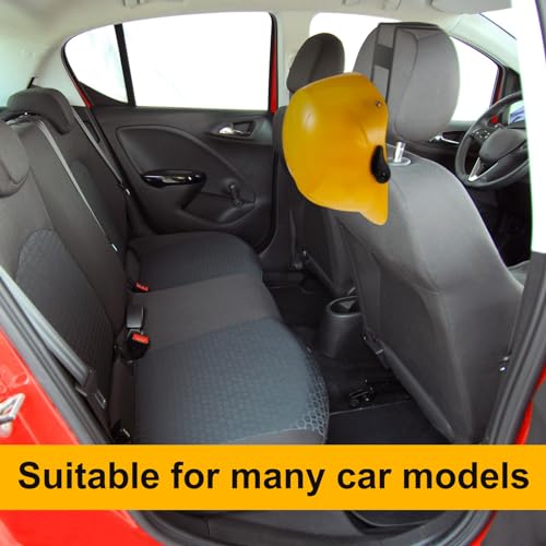 2 Pcs Sturdy Steel Hard Hat Rack Heavy Duty Hard Hat Holder for Truck over the Seat Hanger for Truck Accessories with Back Mount, Black Coated