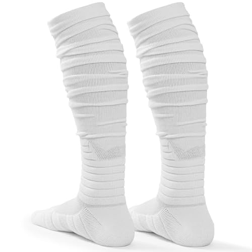 Ultra Long Padded Ankle Socks - Large / White