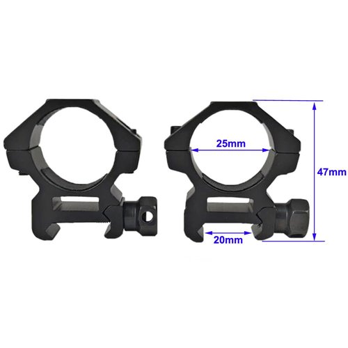 Calitte 25mm Flashlight Clip Mount Holder with Stainless Steel Screws
