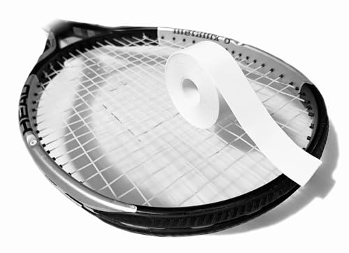 Tennis Racket Protective Tape - 1 Roll (5m) / 30mm Wide / White