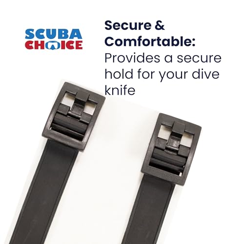Diving Knife Straps - Adjustable Rubber Straps for Secure Fit
