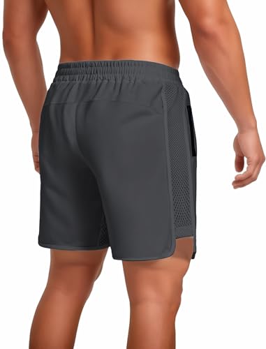 Men's Quick Dry Running Shorts - XX-Large / Grey
