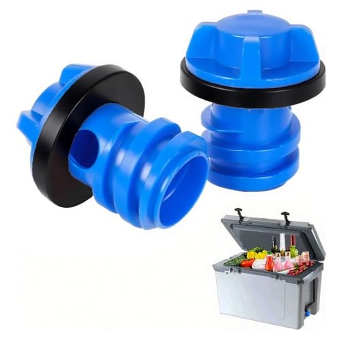 Leak-Proof Cooler Drain Plug Replacement Kit - 2 Pack - Blue