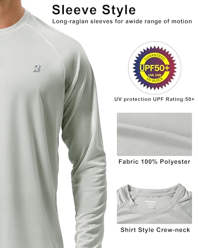 UPF 50+ Long Sleeve UV Protection Rash Guard for Outdoor Activities