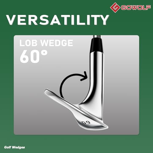 Golf Wedge 60 Degree - Forged Full Face Gap & Lob Wedge for Men