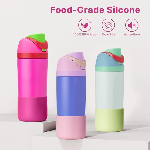 Silicone Boot for Owala Water Bottles - 14/16 oz - Rose Red