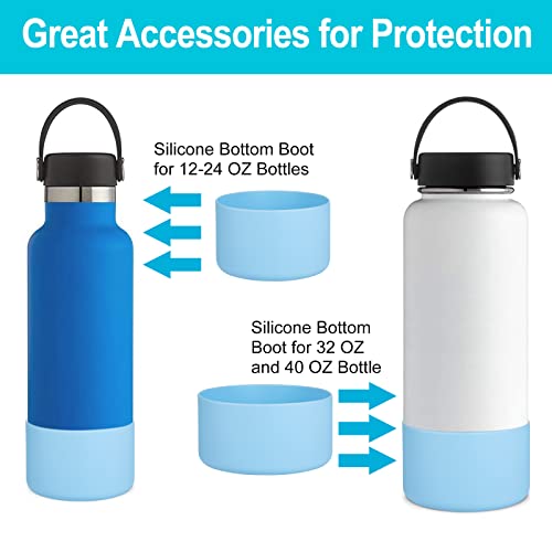 Silicone Bottom Boot for Hydro Flask & Stanley Tumbler - Light Sky / 40 oz