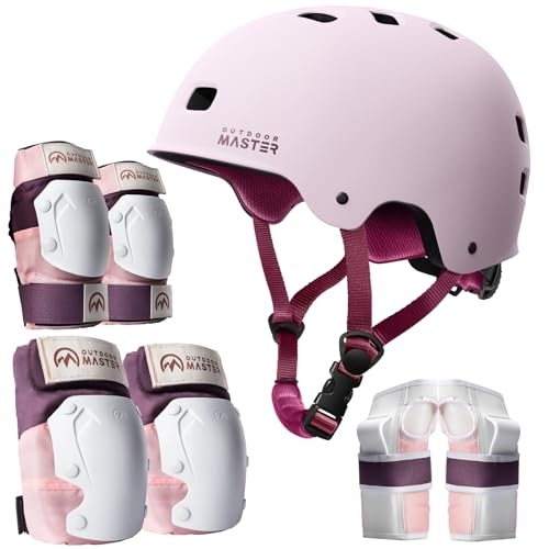 Skate Protective Gear Set for Adults & Youth - Pink - M