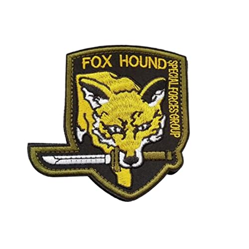 Embroidered Military Morale Patch - Metal Gear Solid Fox & Diamond Dogs - 1pcs