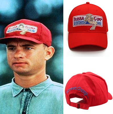 Unisex Shrimp Co. Embroidered Adjustable Cotton Cap - Red, One Size