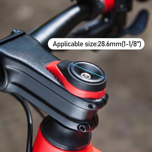 Bicycle Headset Stem Top Cap - 2 Sets Black Aluminum Alloy
