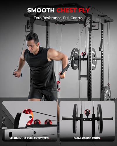 Power Cage with Cable Crossover System - Black - K6 2.0