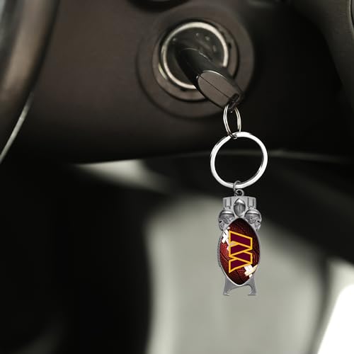 NFL Football Sculpted Bottle Opener Keychain - Washington Commanders