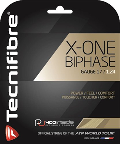 Tecnifibre X-One Biphase Tennis String Set 17-1.24mm Natural Power & Spin