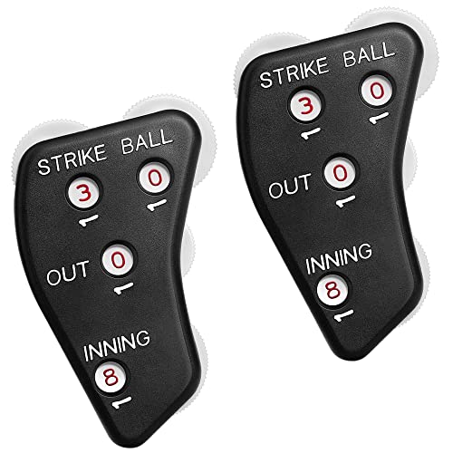 Watayo Black 2-Pack Baseball Umpire Clicker & Score Counter - Practice & Game