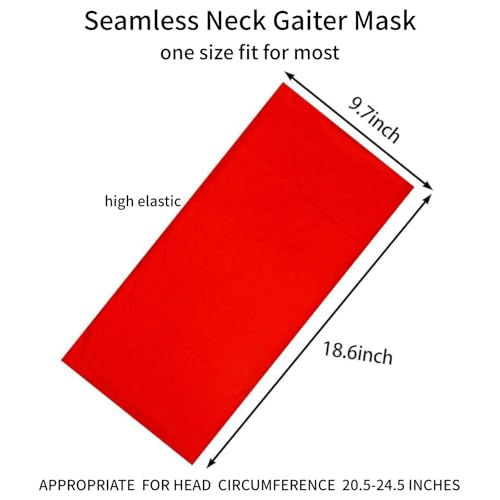 Cutewing No5r / 10 Multi-Color Neck Gaiter Face Mask Buffs - Versatile Sport & Outdoor Headwear