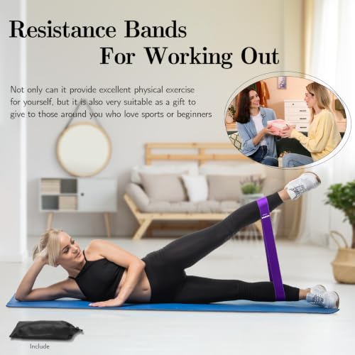 Resistance Bands Set for Exercise - 5 Levels, Pink Workout Bands