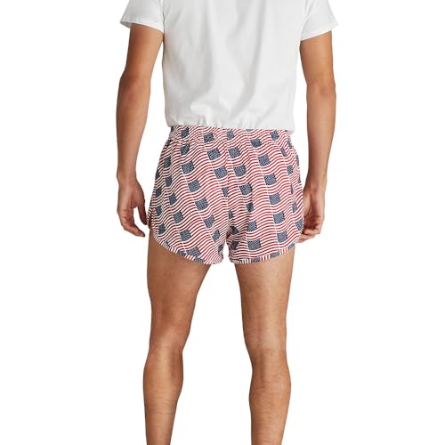 Men's Printed Running Shorts - 2.25" Inseam, Old Glory - Ranger Panty