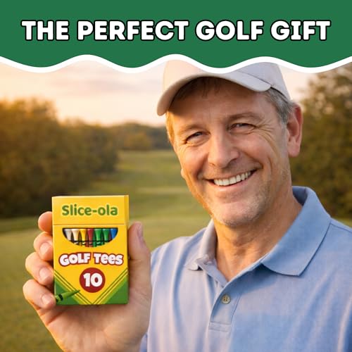 Funny Golf Tees - Premium Bamboo Tees Gift Set - Slice-ola