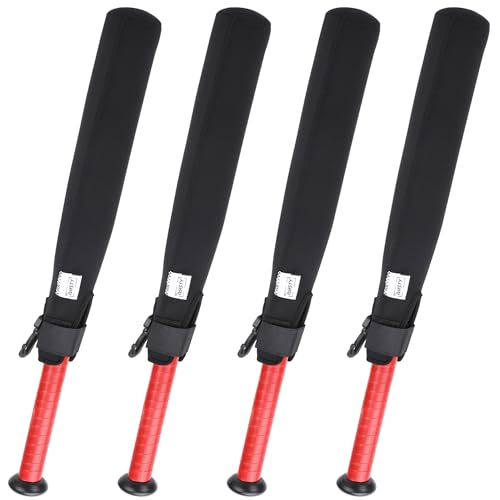 ILHSTY 4 Pack Bat Sleeve Protectors for Baseball & Softball - Black