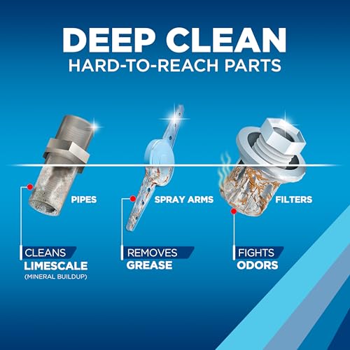 Dishwasher Cleaner Liquid - Deep Clean Grease & Limescale - 8.45 Fl Oz