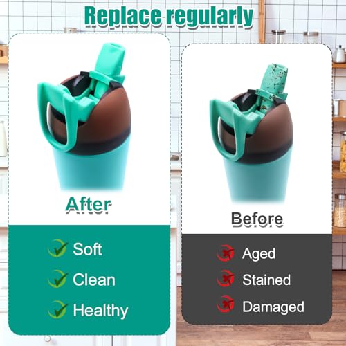 2pcs Replacement Bite Valve Spouts for Owala Kids Flip 14oz