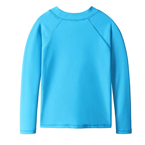 Kids Long Sleeve Rashguard Swimsuit UPF 50+ - 3-4T Blue