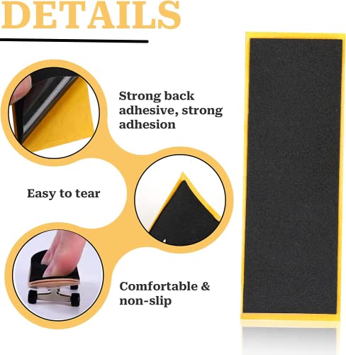 15Pcs Fingerboard Foam Grip Tape - Non-Slip Adhesive Mini Skateboard Grips