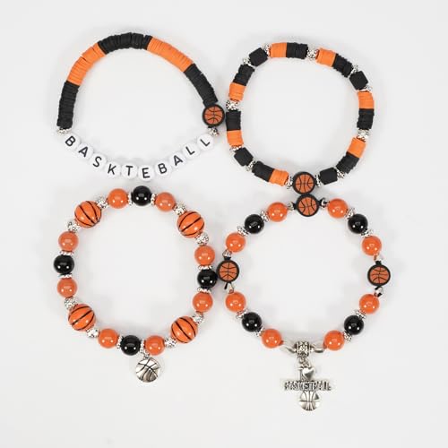 Basketball Game Day Beaded Bracelet - G Variation