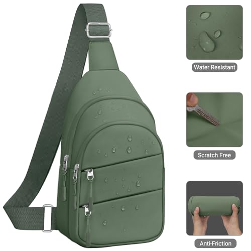 Tuwubi Crossbody Bag for Women & Men Sage Green Medium Size