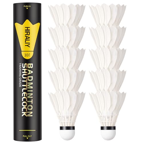 Goose Feather Badminton Shuttlecocks - 4-Pack with Cork Head