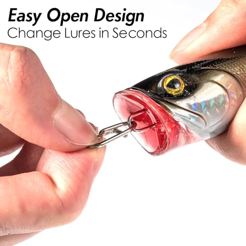 Fishing Speed Clips - Quick Change Stainless Steel Snaps, 40 Pack