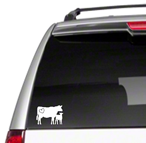 Love Cows Vinyl Decal - 6" Farm Ranch Sticker for Cars
