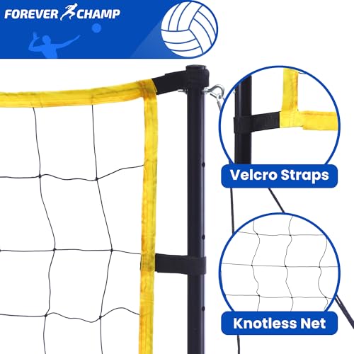 Volleyball Net Complete Set - 32x3 Ft with Ball & Carrying Bag
