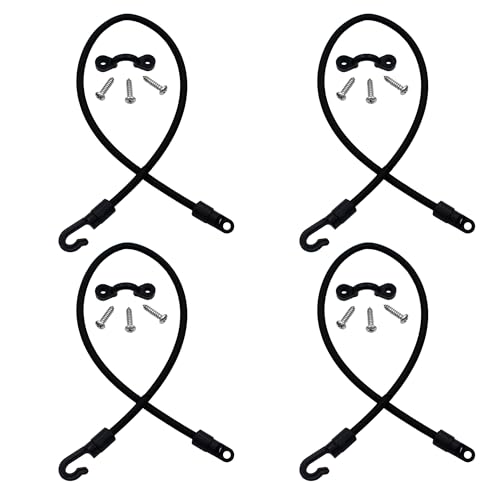 Fishing Rod Hold Down Strap - 2 Pcs Black X 4 Pack