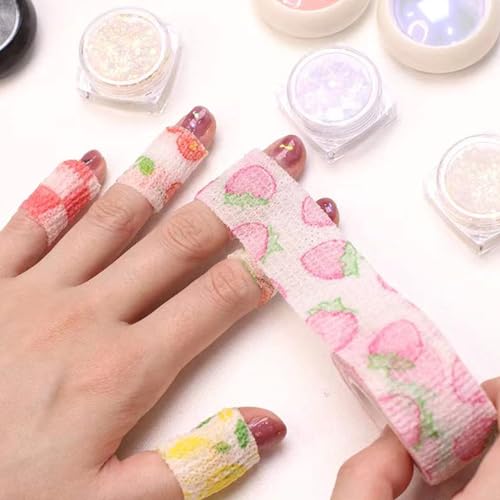 Self-Adhesive Bandage Wrap Tape - Assorted Colors, 1" x 4.4 Yards