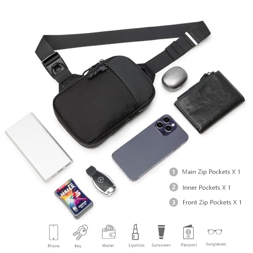 Mini Sling Bag for Travel - Crossbody Chest Phone Bag