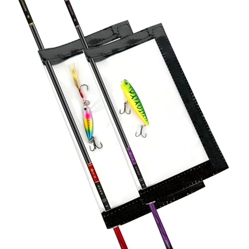 Large Fishing Lure Wraps - Durable Clear PVC Hook Covers (7.8" x 44")